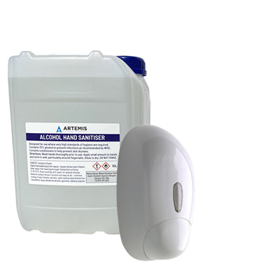 Hand Sanitiser Non-Drip Liquid Soap Dispenser (900ml) + 10 Litre Refill Pack